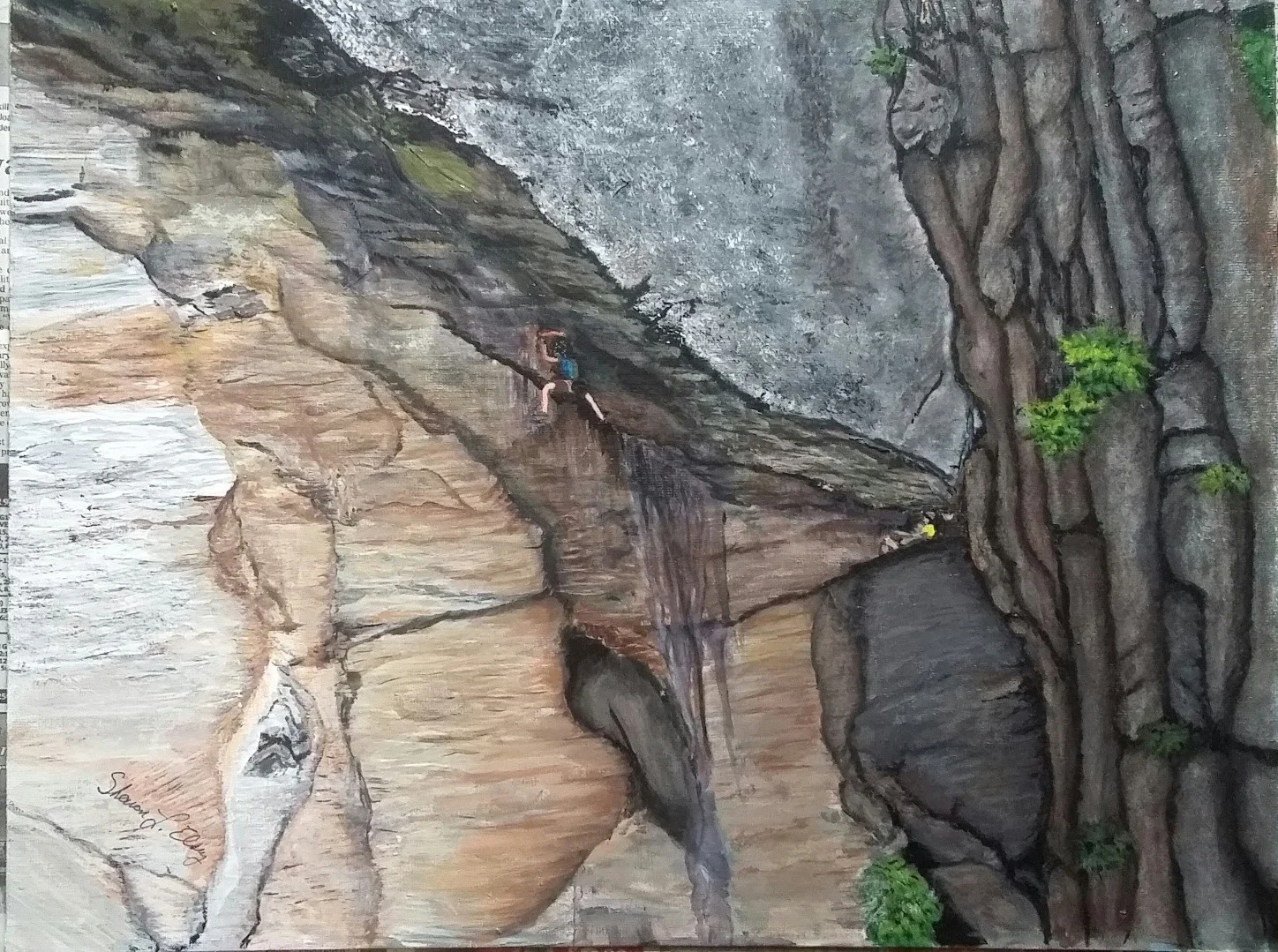 Drone-shot-by-Tom-Cecil-of-climbers-on-Seneca-Rocks-in-WV